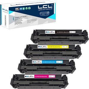 Without Chip LCL Compatible for HP 206A 206X W2110A W2110X W2111A W2112A W2113A (4-Pack,Black Cyan Magenta Yellow) Toner Cartridge for HP Color Laserjet PRO MFP M255 M255DW M255NW 282NW 283FW M283FDW