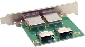South City Mall Dual Ports Mini SAS SFF-8088 to SAS 36Pin SFF-8087 PCBA Female Adapter with PCI Bracket