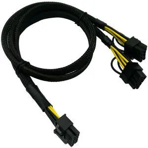 GPU Power Cable for HP DL580 DL585 DL980 G7 Server, 10 Pin to Dual PCI-E 8 Pin(6+2) Power Adapter Splitter 25-in(63.5cm) GPU Power Cable for HP DL580 DL585 DL980 G7 Server, 10 Pin to Dual PCI-E 8 Pin(6+2) Power Adapter Splitter 25-in(63.5cm)