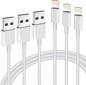 iPhone Charger 3Pack Apple MFi Certified Lightning Cable 6FT Compatible with iPhone 12 Mini Pro Max SE 11 Xs Max XR X 8 7 6 Plus 5S iPad Pro Airpods