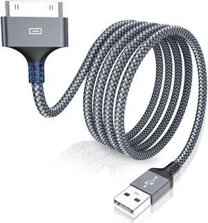 30-Pin to USB Cable 10 Feet, AkoaDa USB Charging & Sync Cable for iPhone 4 4s, iPhone 3G 3GS, iPad 1 2 3 iPod Touch 4 3 2 1, iPod Classic 3 2 1, & More
