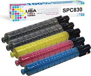 MADE IN USA TONER Compatible Replacement for Ricoh SP C830dn, SP C831dn, 821117, 821181, 821118, 821182, 821119, 821183, 821120, 821184 (Black, Cyan, Magenta, Yellow, 4 ctgs) MADE IN USA TONER Compatible Replacement for Ricoh SP C830dn, SP C831dn, 821117, 821181, 821118, 821182, 821119, 821183, 821120, 821184 (Black, Cyan, Magenta, Yellow, 4 ctgs)