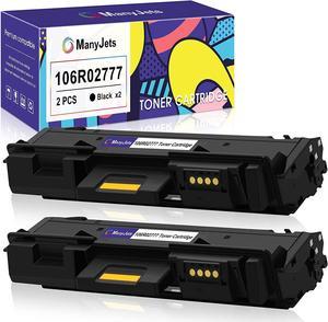 ManyJets Compatible Toner Cartridge Replacement for Xerox 106R02777 Black Toner Cartridge,Work with Xerox WorkCentre 3215 3215NI 3225 3225DNI Phaser 3260 3260DI 3260DNI 3052 (Black,2-Pack)