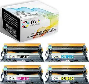 Ennovor TG Imaging (4 Pack, Drum Only) Compatible DR210 DR210CL Imaging Drum Unit DR-210 B+CYM for HL-3040CN HL-3045CN HL-3070CW MFC-9010CN MFC-9120CN MFC-9320CN MFC-9325CW Printer