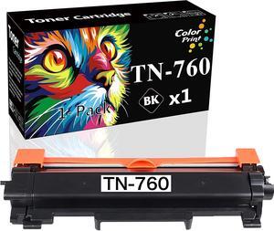 ColorPrint Compatible Toner Cartridge Replacement for TN 760 TN-760 TN760 TN770 TN-770 TN730 Work with HL-L2350DW L2390DW L2395DW MFC-L2550DW L2710DW HL-L2370DWXL MFC-L2750DWXL Printer(Black, 1-Pack)