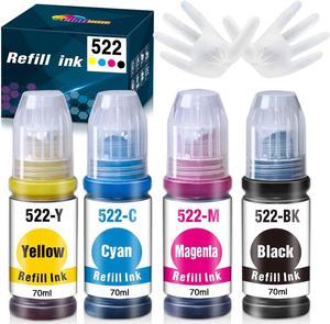 L 400ML Sublimation Ink for Epson EcoTank Printers ET-2400 ET-2720 ET-2800  ET-2803 ET-2760 ET-2820 ET-2850 ET-3710 ET-3760 ET-4700 ET-4760 ET-15000  F170 (Autofill/Upgrade Version/ICC Free) 