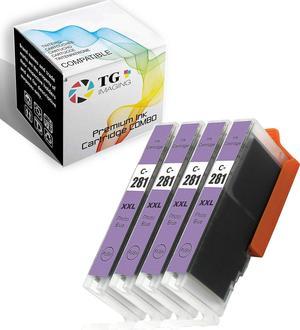 (4 Pack, Photo Blue) TG Imaging Compatible Ink Cartridge Canon 280 281 CLI-281 CLI281 Ink Cartridge for TR7520 TS6120 TS8120 Printer