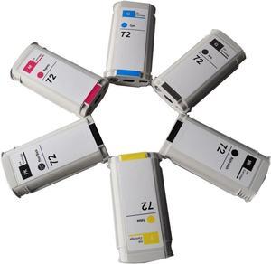 Karl Aiken (130ml) 6pcs Compatible ink cartridge 72  designjet T1100 T1200 T2300 T610 T790 printer