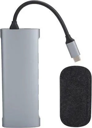 11 in 1 Type C Computer Docking Station, 4K at 60Hz Multimedia Hub, Supports OS X/, with Card Slot, Fast Charging, Gigabit Ethernet, USB Ports 11 in 1 Type C Computer Docking Station, 4K at 60Hz Multimedia Hub, Supports OS X/, with Card Slot, Fast Charging, Gigabit Ethernet, USB Ports