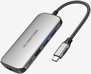 Port Expander USB C Dock 8-in-1 Type C Hub Adapter Docking Station with Ethernet, 4K HDMI, 2 USB 3.0, USB 2.0, SD/TF Card Reader, PD 60W USB Splitter
