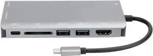 Docking Station USB Hub,Notebook Docking Station,TypeC Docking Station Notebook Accessories 4K USB3.0 Hub, VGA Audio Port Gray Docking Station USB Hub,Notebook Docking Station,TypeC Docking Station Notebook Accessories 4K USB3.0 Hub, VGA Audio Port Gray