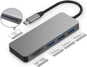 AFYH Docking Station, USB C Docking usb3.1 Docking Station Type c hub to sd/tf/cf usb3.0 Docking Station