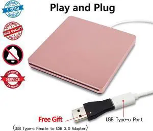 External DVD DriveUSB 3.0 Portable CD/DVD +/-RW Drive/DVD Player for PC Computer USB-C/Type-c Slim DVD/CD ROM Rewriter Burner Compatible with The Latest MacBook pro/MacBook/dell Laptop etc External DVD DriveUSB 3.0 Portable CD/DVD +/-RW Drive/DVD Player for PC Computer USB-C/Type-c Slim DVD/CD ROM Rewriter Burner Compatible with The Latest MacBook pro/MacBook/dell Laptop etc