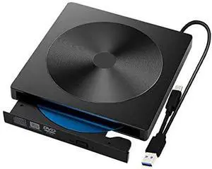 External CD DVD Drive, USB C Writer Type C USB 3.0 CD DVD RAM Burner Combo High Speed Re-Writer for Laptop Notebook PC Desktop Computer (Black) External CD DVD Drive, USB C Writer Type C USB 3.0 CD DVD RAM Burner Combo High Speed Re-Writer for Laptop Notebook PC Desktop Computer (Black)