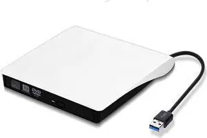 External DVD Drive Optical USB 3.0 CD/DVD-ROM CD-RW Portable Burner Writer Reader Slim Player Recorder for Laptop PC for Windows XP/2003/Vista/7/8.1/10/Linux/Mac OS External DVD Drive Optical USB 3.0 CD/DVD-ROM CD-RW Portable Burner Writer Reader Slim Player Recorder for Laptop PC for Windows XP/2003/Vista/7/8.1/10/Linux/Mac OS