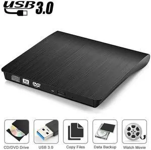 External CD Drive USB 3.0 Slim External DVD CD Drive,External CD DVD +/-RW Writer/Burner/Rewriter /DVD CD ROM Drive for Apple Macbook Pro Laptop/Desktops Win10 and Win 8 By Aooking Tech External CD Drive USB 3.0 Slim External DVD CD Drive,External CD DVD +/-RW Writer/Burner/Rewriter /DVD CD ROM Drive for Apple Macbook Pro Laptop/Desktops Win10 and Win 8 By Aooking Tech