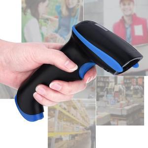 Mini Smart Barcode Scanner,Wireless Barcode Bar Code Scanner Reader for iOS Android Windows Blue (Blue)