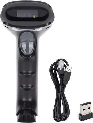Durable Wireless Barcode Scanner 2D 3 in 1 for Shop Store Market - 2.4GHz, Impact Resistant, QR Code Scanner, USB/Wireless 2.4G Transmission