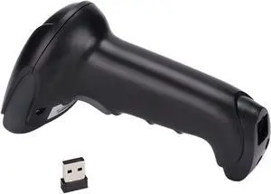 3 in 1 Wireless Barcode Scanner 2.4GHz Cordless Barcode Scanner Reader Impact Resistant Durable Sturdy QR Code Scanner for Supermarket Shop Store Market