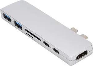 Vbestlife USB Hub, 7 in 1 Type C Multi-Function HUB Adapter Dual Type?C HUB Multiport Adapter 4K HDMI USB Adapter Converter for OS X for chromebook Pixel 2 Vbestlife USB Hub, 7 in 1 Type C Multi-Function HUB Adapter Dual Type?C HUB Multiport Adapter 4K HDMI USB Adapter Converter for OS X for chromebook Pixel 2