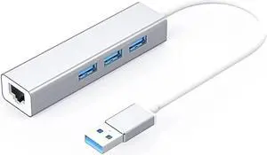 One-to-Three Type-c to Gigabit Network Card Usb3.0 to Network Splitter Rj45 Converter