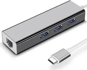 SHYPT Network Cable Converter Type-c Gigabit Network Card Tablet Hub USB to Network Cable Wired Interface Splitter Network Adapter (Color : Gray) SHYPT Network Cable Converter Type-c Gigabit Network Card Tablet Hub USB to Network Cable Wired Interface Splitter Network Adapter (Color : Gray)
