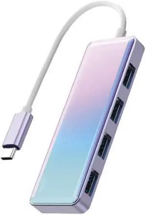 Hubs USB 3.0 Gradient Color Splitter Typec External Notebook Hub Expansion Dock USP Multi-Interface Converter Hub Drag Four USB Adapter USB Hubs Hubs USB 3.0 Gradient Color Splitter Typec External Notebook Hub Expansion Dock USP Multi-Interface Converter Hub Drag Four USB Adapter USB Hubs