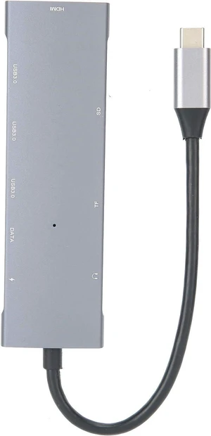 9 in 1 TypeC Adapter Multiport Hub with 4K Output for Pro and TypeC Devices, Aluminium Alloy, USB3.0 9 in 1 TypeC Adapter Multiport Hub with 4K Output for Pro and TypeC Devices, Aluminium Alloy, USB3.0