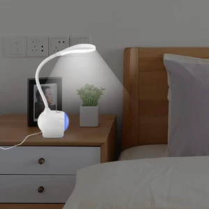 ELEOPTION Dimmable Color LED Desk Lamp Touch-Sensitive Control Panel with 3 Adjustable Brightness Levels 7 Colorful Atmosphere Light with USB Charging Port ELEOPTION Dimmable Color LED Desk Lamp Touch-Sensitive Control Panel with 3 Adjustable Brightness Levels 7 Colorful Atmosphere Light with USB Charging Port