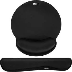 Ergonomic Keyboard Wrist Rest and Mouse Pad with Wrist Support SAMIT Memory Foam Mouse Cushion Anti-Slip Computer Wrist Rest Pad for Comfortable Typing Wrist Pain Relief (Keyboard Wrist Rest)
