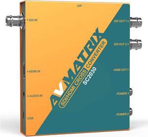 AVMATRIX SC2030 SDI to HDMI-Compatible Signal Converter, 3G-SDI HDMI-Compatible Scaling Cross Converter