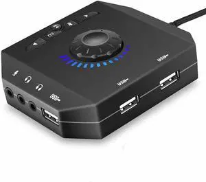 CHYSP Profession Computer USB Sound Card 7.1 Audio Adapter Converter Audio Interface for PC Laptop External Sound Card CHYSP Profession Computer USB Sound Card 7.1 Audio Adapter Converter Audio Interface for PC Laptop External Sound Card
