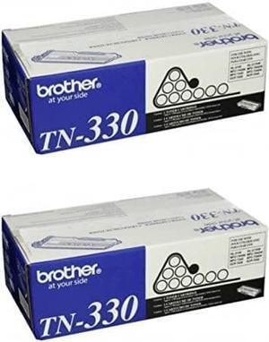 Brother Genuine TN-330 (TN330) Black Laser Toner Cartridge 2-Pack