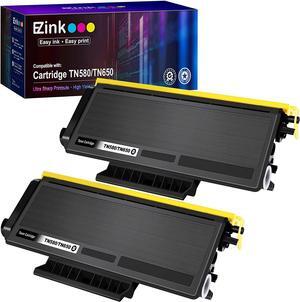 E-Z Ink (TM) Compatible Toner Cartridge Replacement for Brother TN580 TN650 TN550 TN620 High Yield Compatible with HL-5370DW HL-5340D DCP-8060 DCP-8065DN HL-5240 HL-5250DN MFC-8660DN (Black, 2 Pack)