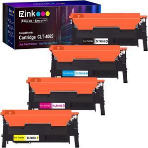 E-Z Ink (TM) Compatible Toner Cartridge Replacement for Samsung 406 406S CLT-K406S CLT-C406S CLT-M406S CLT-Y406S to use with Xpress C460W C410W (1 Black, 1 Cyan, 1 Magenta, 1 Yellow, 4 Pack)