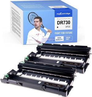 MYCARTRIDGE Compatible Drum Unit Replacement for Brother DR730 DR-730 for HL-L2370DW HL-L2350DW MFC-L2710DW DCP-L2550DW MFC-L2750DW HL-L2390DW HL-L2370DWXL Printer (2 Black)