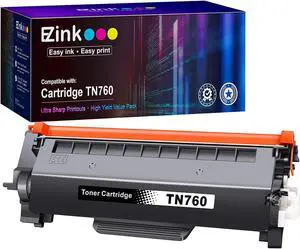 E-Z Ink (TM) Compatible Toner Cartridge Replacement for Brother TN760 TN 760 TN730 Compatible with DCP-L2550DW HL-L2350DW HLL2395DW HLL2390DW HL-L2370DW MFC-L2710DW MFC-L2750DW MFC-L2730DW(1 Black)