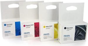 Primera High Yield Ink Cartridge Set (53422 Cyan, 53423 Magenta, 53424 Yellow, 53425 Black) for LX900