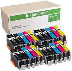 Inkjetcorner Compatible Ink Cartridges Replacement for PGI-250 XL CLI-251 XL PGI-250XL CLI-251XL for use with MX922 MG5520 MG6420 MG5420 MX722 MG5522 (20 Pack)