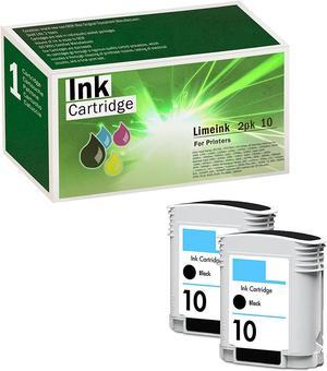 Limeink© Compatible 2 Pack 10 Black Ink Cartridges for Designjet 100, 500, and 800 officejet Printers