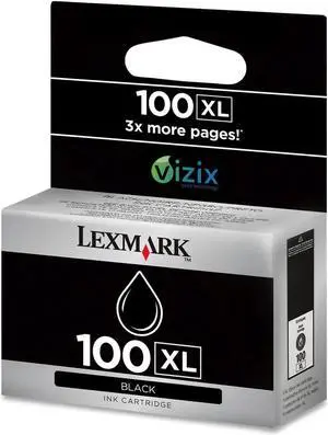 Lexmark 14N1068 high yield 100XL ink cartridge-Black