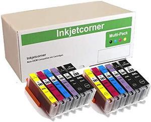 Inkjetcorner Compatible Ink Cartridges Replacement for 280 281 PGI-280XXL CLI-281XXL for use with TS8322 TS8320 TS9120 TS8120 TS8220 TS8222 Printer (12-Pack)