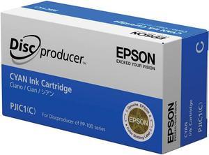 PJIC1-C13S020447 Ink Cartridge (Cyan, 1-Pack) Compatible with Epson DiscProducer PP-100 in Retail Packaging