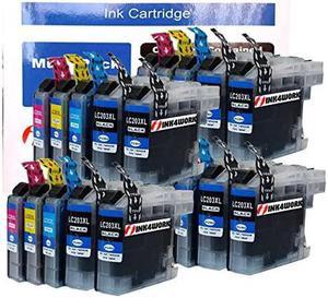 ink4work© 20 Pack Replacement Ink Cartridge Combo for Brother LC203 XL LC203XL (8 Black, 4 Cyan, 4 Magenta, 4 Yellow) for MFC-J460DW MFC-J480DW MFC-J485DW MFC-J680DW MFC-J880DW MFC-J885DW