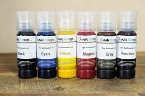 inkxpro Dye Sublimation Ink 6 X 85ml Bottles Dye Sublimation Ink  EcoTank et-8500 et-8550 Printers