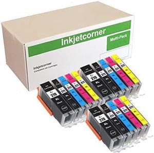 Inkjetcorner Compatible Ink Cartridge Replacement for PGI-270XL CLI-271XL 270XL 271XL for use with TS5020 TS6020 MG6820 MG6821 MG5720 MG5721 (15-Pack)