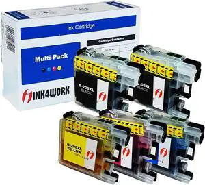INK4WORK 5 Pack Compatible Ink Cartridge Replacement for Brother LC203 XL LC203XL LC-203 for MFC-J460DW MFC-J480DW MFC-J485DW MFC-J680DW MFC-J880DW MFC-J885DW (2 Black, 1 Cyan, 1 Magenta, 1 Yellow)