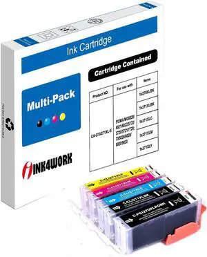 INK4WORK 5 Pack Compatible Ink Cartridge Replacement for Canon PGI-270XL CLI-271XL PGI 270 CLI271 XL for Canon PIXMA TS5020 T6020 MG6820 MG6821 MG7720 MG5722 MG5720