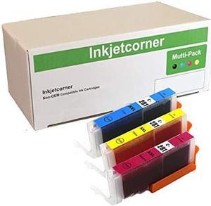 Inkjetcorner Compatible Ink Cartridges Replacement for CLI-281XXL CLI-281 XXL for use with TR8620A TR8622 TS8322 TS6320 TR8520 TR8620 TS9520 TS8320 TS9120 (Cyan, Magenta, Yellow, 3-Pack)