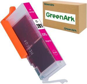 GreenArk 1 Pack Replacement for Canon CLI-281 CLI-281XXL M Magenta Compatible Ink Cartridges Ink Tank use with Canon PIXMA TR8520 TS9120 TS8120 TS6120 TR7520 TS6220 TS8220 TS9520 TS9521C Printers